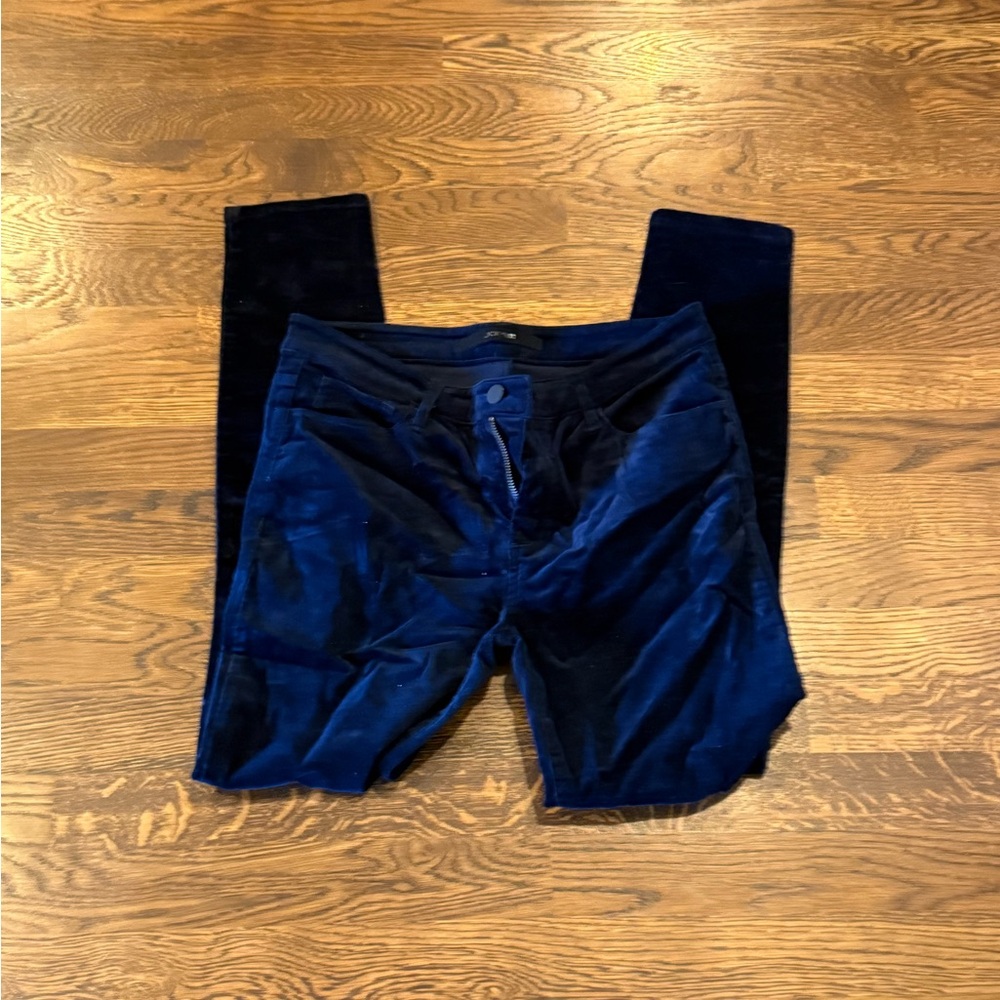Joe's Jeans Women's Blue Velvet Skinny Pants